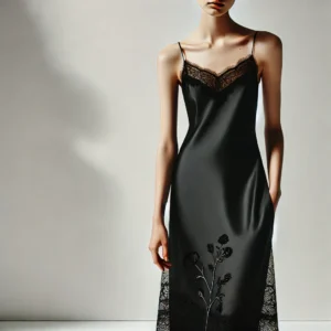 Vestido largo lencero